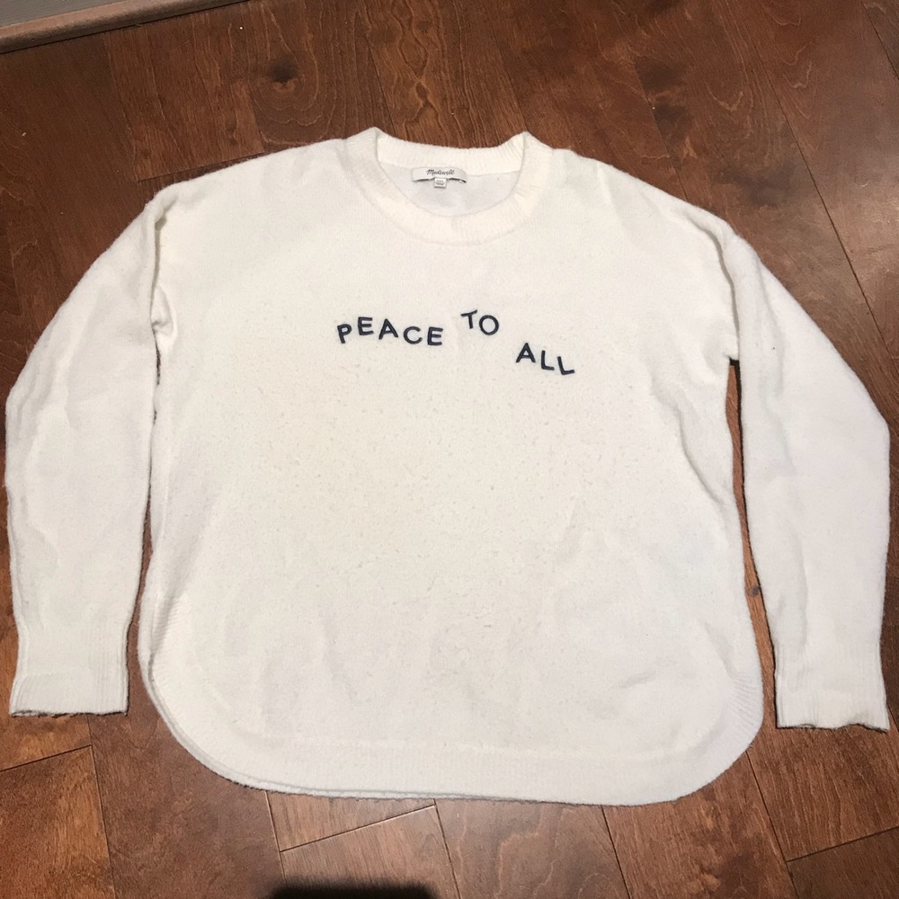 Jcrew light sweater ivory white